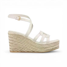 Christian Dior Shoes, White Leather D-Club Espadrille Wedges (size 41)