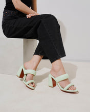 Christian Louboutin Shoes, Inflama Sab 85 Green Leather Mules (size 37.5)
