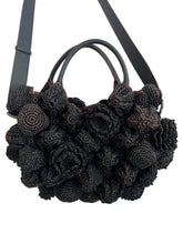 Jamin Puech Bag, Black Wicker Flower Shoulder Bag