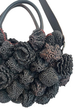 Jamin Puech Bag, Black Wicker Flower Shoulder Bag