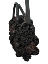 Jamin Puech Bag, Black Wicker Flower Shoulder Bag