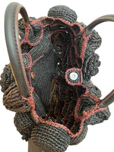 Jamin Puech Bag, Black Wicker Flower Shoulder Bag