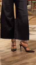 Valentino Shoes, Black Leather Rockstud Caged Heels (size 40)