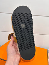 Hermès Shoes, Tan Suede & Shearling Chypre Sandals (size 42)