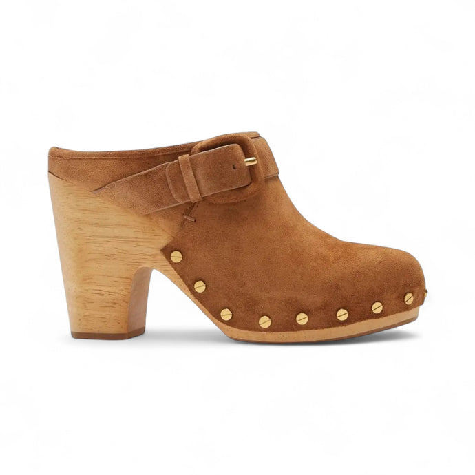 Veronica Beard Shoes, Tan Suede Clogs (size 9.5)
