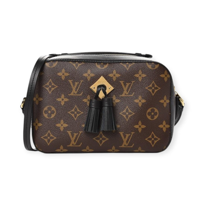 Louis Vuitton Bag, Monogram Canvas Saintonge Black Leather Crossbody