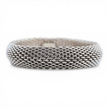 Tiffany & Co. Sterling Silver Somerset Mesh Bangle Bracelet