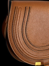 Chloe Bag, Tan Calfskin Leather Small Marcie Crossbody