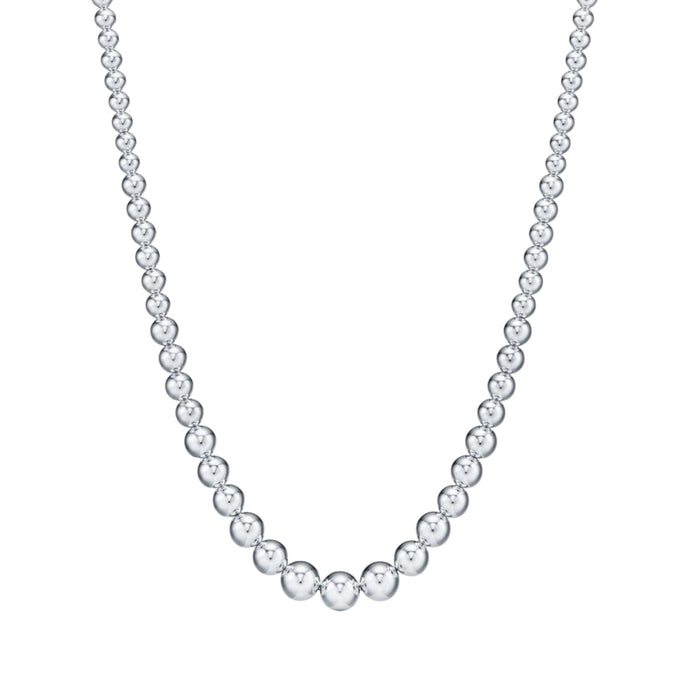 Tiffany & Co Sterling Silver Graduated Ball Necklace