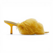 Burberry Shoes, Yellow Shearling Minnie Mules (size 38.5)