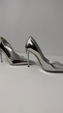 Dolce & Gabbana Shoes, Silver Cardinale 105 Pointed Pumps (size 35)
