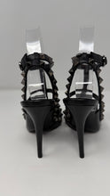 Valentino Garavani Shoes, Black Leather Rockstud Ankle Strap Pumps (size 36.5)