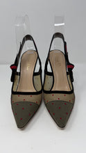 Christian Dior Shoes, J'Adior Polka Dot Mesh Slingback Pumps (size 36.5)