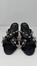 Christian Louboutin Shoes, Black Leather Spika Club 85 (size 37.5)