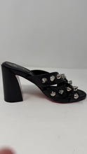 Christian Louboutin Shoes, Black Leather Spika Club 85 (size 37.5)