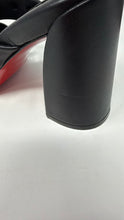 Christian Louboutin Shoes, Black Leather Spika Club 85 (size 37.5)