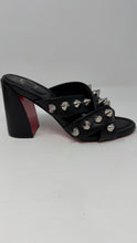 Christian Louboutin Shoes, Black Leather Spika Club 85 (size 37.5)