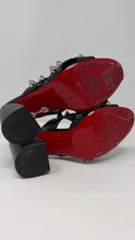 Christian Louboutin Shoes, Black Leather Spika Club 85 (size 37.5)