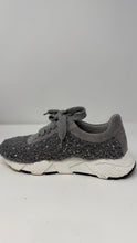 Peserico Shoes, Grey Glitter-Knit Low-Top Sneakers (size 37)