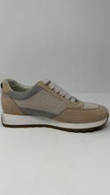Peserico Shoes, Beige Metallic Leather Sneakers (size 37)