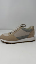 Peserico Shoes, Beige Metallic Leather Sneakers (size 37)