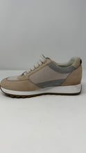 Peserico Shoes, Beige Metallic Leather Sneakers (size 37)