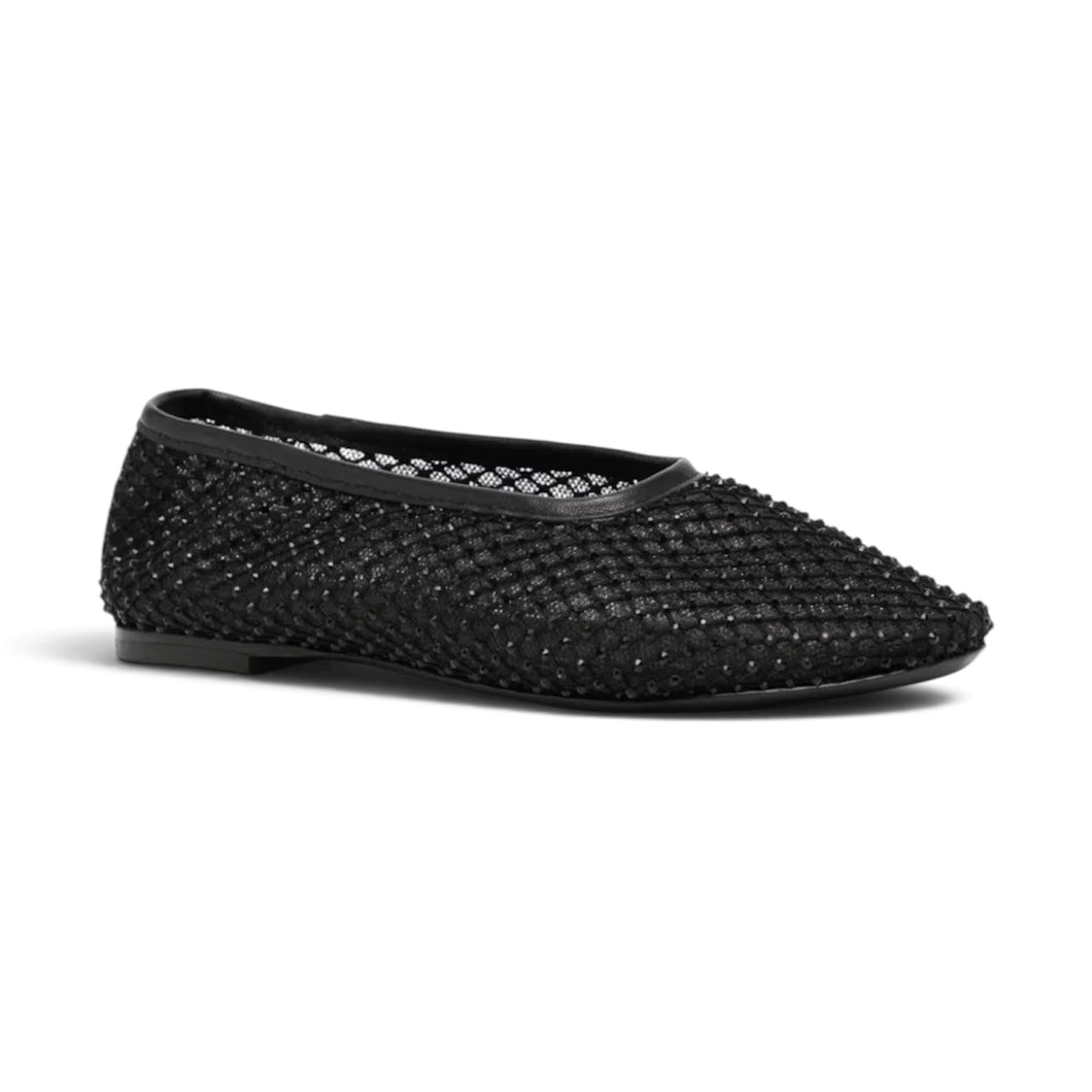 Staud Shoes, Black Mesh Alba Ballet Flats (size 36)