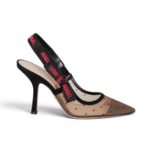 Christian Dior Shoes, J'Adior Polka Dot Mesh Slingback Pumps (size 36.5)