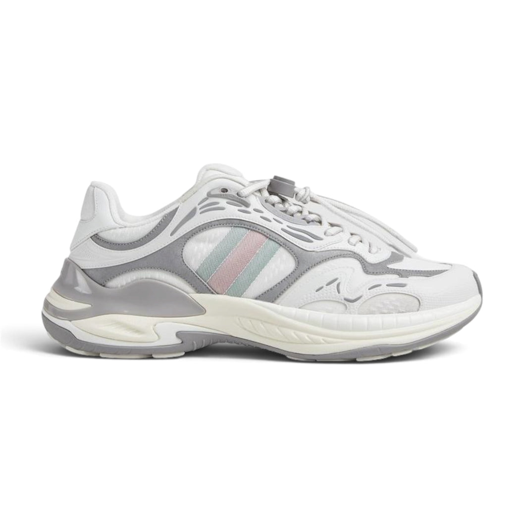 Gucci Shoes, White & Grey 2.0 Low-Top Sneakers (size 37.5)