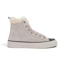 Brunello Cucinelli Shoes, Monili Shearling-Trimmed Suede High-Top Sneakers (size 37)