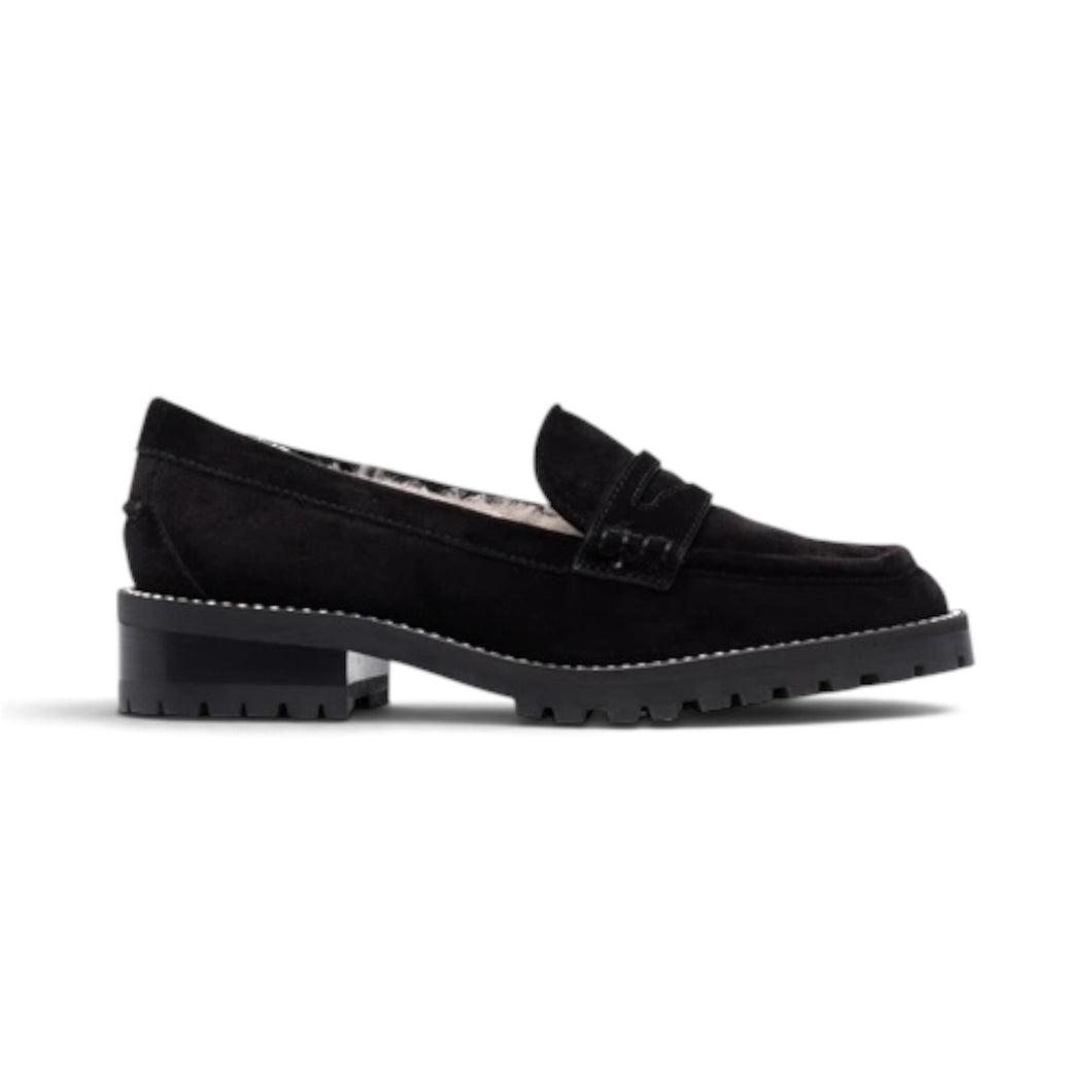 Jimmy Choo Shoes, Black Deanna Suede Loafers (size 37.5)