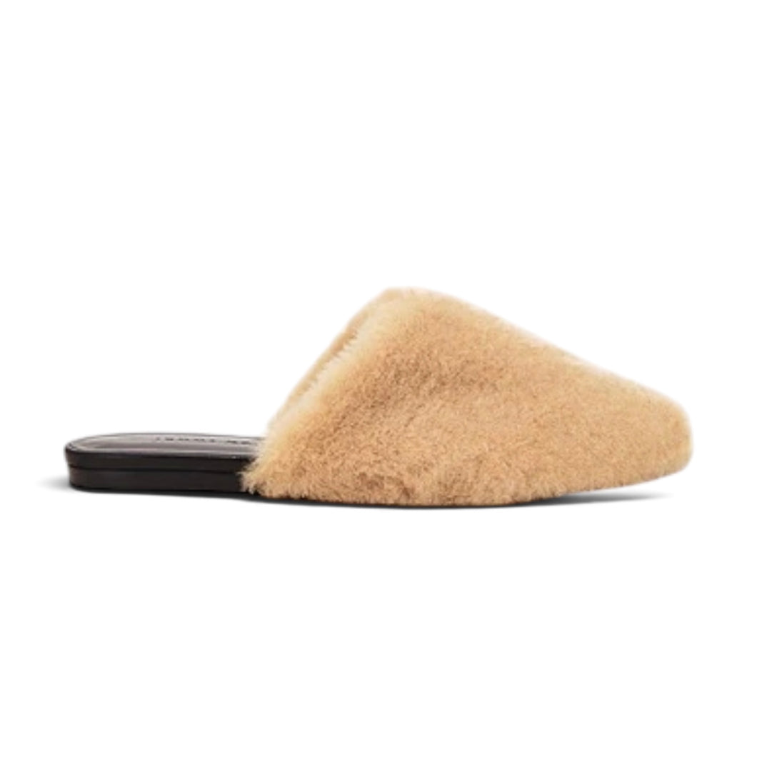 Jenni Kayne Shoes, Beige Shearling Mules (size 37)
