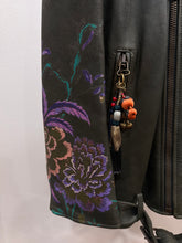 Etro Milano Olive Green Leather  Motorcycle Jacket