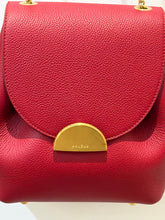 Polène Red Leather Numéro Un Mini Chain Crossbody