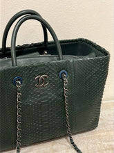 Chanel Bag, Dark Green Python Shopping Tote