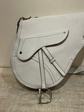 Christian Dior Bag, White Calfskin Baudrier Saddle Bag