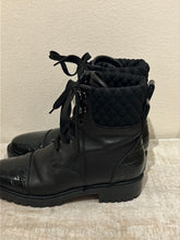 Christian Louboutin Shoes, Black Smooth and Croc-effect Leather Ankle Boots (size 37)
