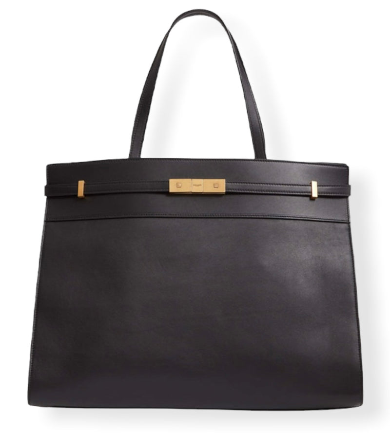 Saint Laurent Bag, Black Leather Large Manhattan Shopper Tote