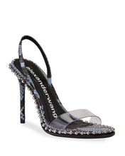 Alexander Wang Shoes, Snake-Print Leather Bead Slingback Sandals (size 40)